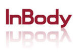 A red inbody logo with reflection on the ground.